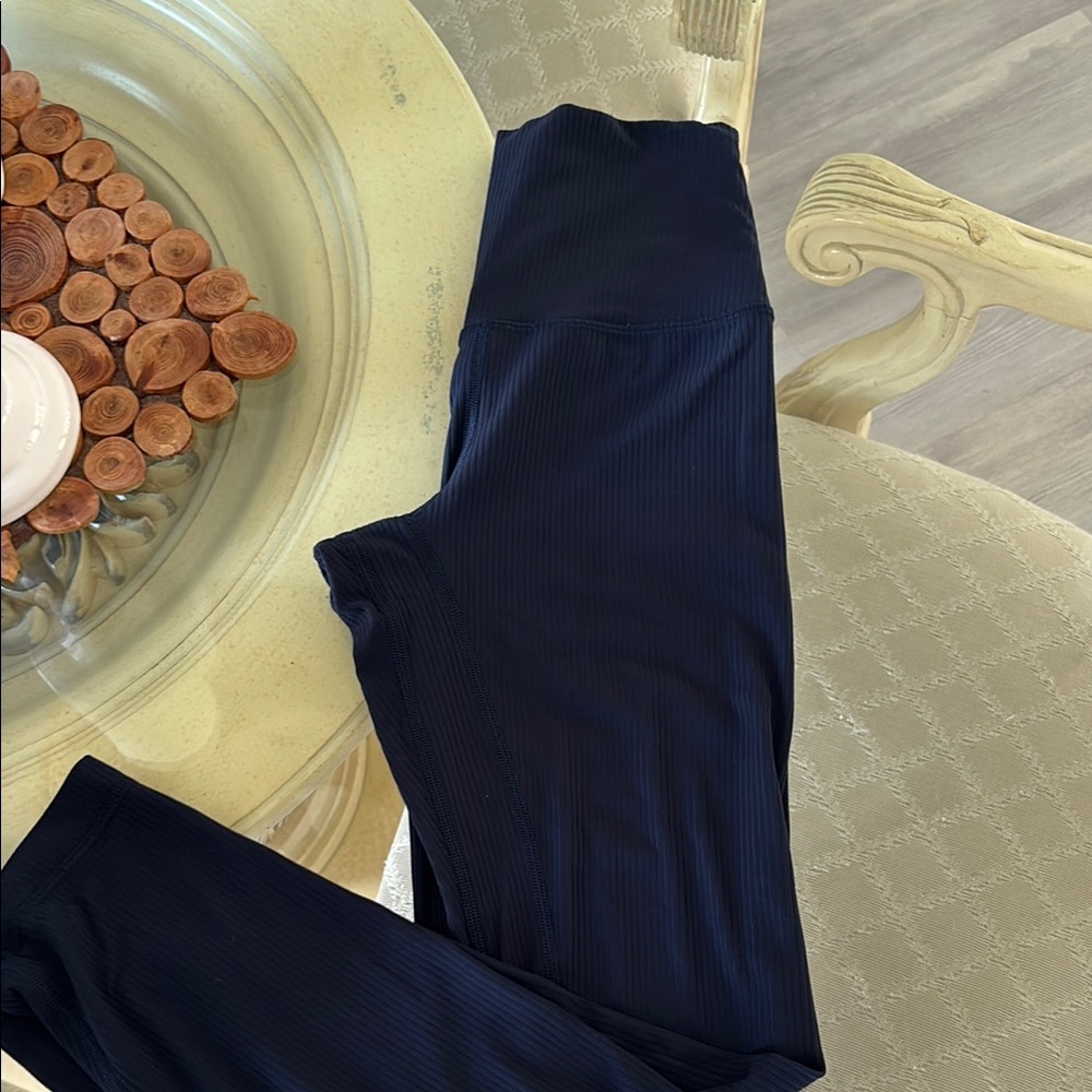 Women's Black Ribbed Pants